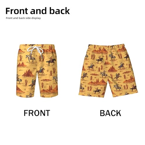 Western Cowboy Hawaiian Shirts and Shorts Set for Men - Funny 1-S