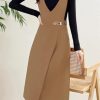 Sweater, Strap Skirt Suit for Womens Spring and Autumn Style Slim Commuting Vest Dress twopiece Set
