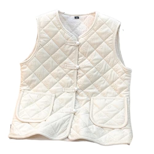 New-Chinese style vest for women, autumn and winter retro suit, Chinese vest, sleeveless wear, thickening
