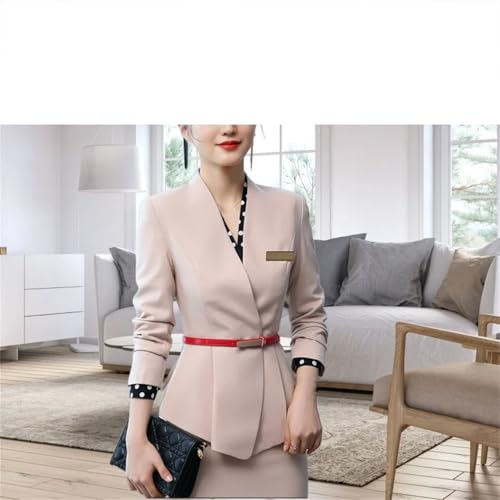 Women Business Interview Suit Blazers Skirt Set Professional Office Work Wear Career Two Piece Outfit