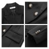 Women's 2 Piece Business Suit Double Breasted Blazer and Pants Work Suit Set