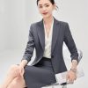 Women's Notch Lapel Collar Slim Fit Suit Jacket Wrap Hip Pencil Skirt 2 Piece Suits Business Office Sets