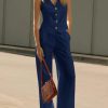 Women's 2 Piece Outfits V Neck Pants Sets Crop Vest Blazer and Wide Leg Suit