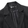 Women's Business Skirt Suit Set 2 Piece Office Outfits Notched Lapel Blazer and Pencil Skirt