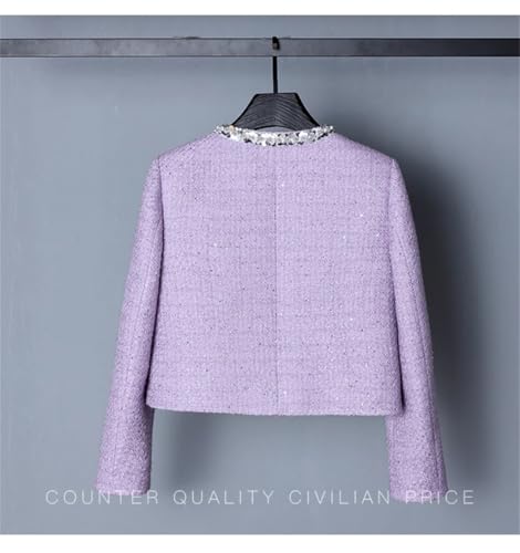 Women's High-End OL Skirt Set Elegant Wool Long-Sleeved Jacket Short Skirt Two-Piece Set