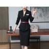 Women Business Interview Suit Blazers Skirt Set Professional Office Work Wear Career Two Piece Outfit