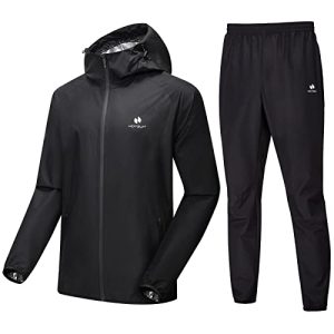 Sauna Suit for Men Weight Loss Sweat Suit Boxing Exercise Sweat Sauna Jacket Pants