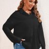 Women's Plus Size Button Down Shirts Long Sleeve Polo Blouses Fall Business Casual Tops with Pocket