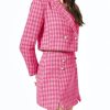 41TuzIhLw6L.jpg Womens Cropped Tweed Blazer Sets 2 Piece Outfits and Mini Skirt Sets Business Casual Suits