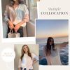 Womens Color Block Button Down Shirts Long Sleeve Oversized Boyfriend Blouses Tops