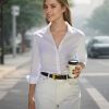 Womens Dress Shirts Long Sleeve Button Down Shirt Work Wear