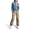 Women's Denim Fashionable Cropped Jeans Jacket