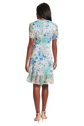 Women's Faux Wrap Dress with Ruffle Skirt Occasion Shower Office Career