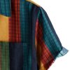 Men's Cotton Linen Vintage Pattern Printed Old Style Shirt Casual Short Sleeve Button Down Retro Shirts