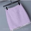 Women's High-End OL Skirt Set Elegant Wool Long-Sleeved Jacket Short Skirt Two-Piece Set