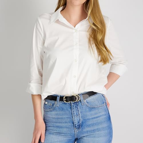 Women's Metal Loop Skinny Dress Belt