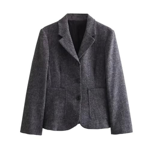 Women's Winter Slim Commuter Lapel Single Breasted Suit Jacket High Waist Skirt Set