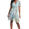 Women's Faux Wrap Dress with Ruffle Skirt Occasion Shower Office Career