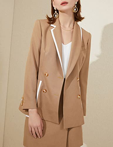 Suits for Women Business 2 Pieces Office Formal Wear Skirt Suits Set Patchwork Blazer&Skirt