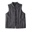 suit women's Chinese style quilted vest autumn and winter buckle thickened waistcoat cotton-padded jacket
