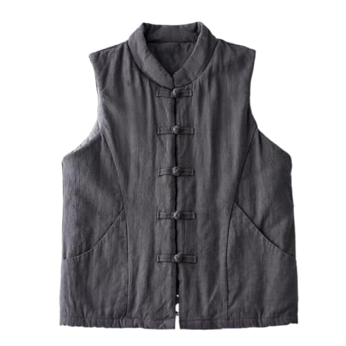 suit women's Chinese style quilted vest autumn and winter buckle thickened waistcoat cotton-padded jacket