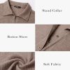 Women Casual Button Down Fall Blouses 2025 Long Sleeve Solid Business Work Tops Cute Relaxed Fit Shirts