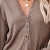 Women Casual Button Down Fall Blouses 2025 Long Sleeve Solid Business Work Tops Cute Relaxed Fit Shirts