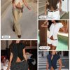 Women's Button Down Shirt Cap Sleeve Tops for Women Button Up Ribbed Knit Slim Fit Casual Y2K Crop Going Out Top