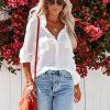 Button Down Shirt for Women Beach Cover Up Long Sleeve Blouses