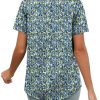 Womens Summer Tunic Tops Button Down Shirts Short Sleeve T-shirts Beach Vacation Clothes Spring S-3XL