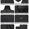 Women's 3 Piece Striped Suit One Button Slim Fit Business Work Professional Blazer Jacket Vest Pants Set