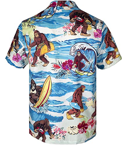 Funny Mens Hawaiian Shirts Short Sleeve Button Up Beach Summer Button Down Hawaiian Shirt for Men Women