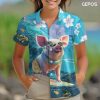 Farm Animal Button Shirt for Men, Animal Men's Hawaiian Shirt, Summer Unisex Shirt, Birthday Gifts for Men