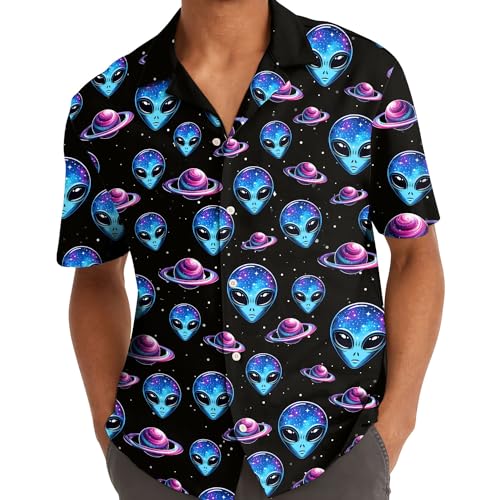 51SR1FcEe7L.jpg Funny Hawaiian Shirt for Men Casual Summer Shirt for Men Short Sleeve Button Down Shirt