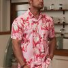 Men's Hawaiian Shirt Short Sleeve Funny Printed Casual Button Down Aloha Shirts