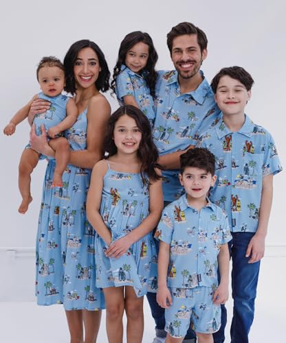 Chewbacca Darth Vader R2-D2 Stormtrooper TIE Fighter X-Wing Matching Family Hawaiian Button Down Shirt Adult