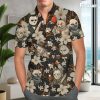 Mens Halloween Hawaiian Shirt, Horror Friends Shirts for Men Women Short Sleeve