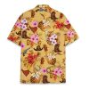 Pineapple Hawaiian Shirt for Men Women, Leopard Pineapple Button Down Shirt Mens Casual Short Sleeve Shirt