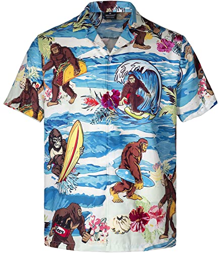 Funny Mens Hawaiian Shirts Short Sleeve Button Up Beach Summer Button Down Hawaiian Shirt for Men Women