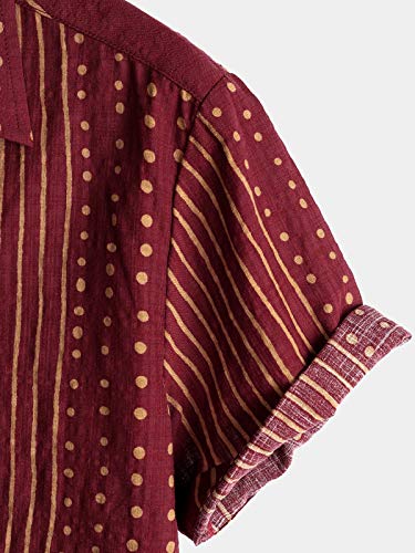 51rsG5oiQTL.jpg Mens Casual Short Sleeve Button Down Shirts Regular Fit Hawaiian Summer Shirt