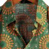 Mens Casual Hawaiian Floral Shirts Short Sleeve Button Down Tropical Shirts Beach Summer Shirts