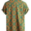 Mens Casual Hawaiian Floral Shirts Short Sleeve Button Down Tropical Shirts Beach Summer Shirts