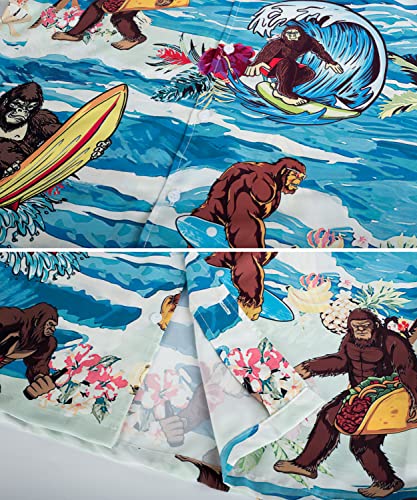Funny Mens Hawaiian Shirts Short Sleeve Button Up Beach Summer Button Down Hawaiian Shirt for Men Women