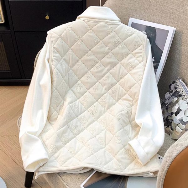 New-Chinese style vest for women, autumn and winter retro suit, Chinese vest, sleeveless wear, thickening