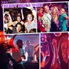 Mens 70S Disco Outfits Sequin Shirt Short Sleeve Button Down Shirts Party Novelty Shirts Nightclub Christmas Prom Costume