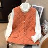 New-Chinese style vest for women, autumn and winter retro suit, Chinese vest, sleeveless wear, thickening